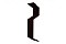 Планка примыкания внакладку 25х17х35х17 0,5 GreenСoat Pural с пленкой RR 32 темно-коричневый (RAL 8019 серо-коричневый)