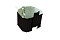 Кронштейн трубы на кирпич прямоугольный Vortex Matt RAL 9005