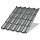 Металлочерепица МЕТАЛЛ ПРОФИЛЬ Трамонтана-S NormanMP (ПЭ-01-9006-0.5)