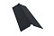 Планка конька плоского 115х30х115 0,5 GreenCoat Pural с пленкой RR 23 темно-серый (RAL 7024 мокрый асфальт)