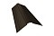 Планка конька фигурного 150x150 0,5 GreenCoat Pural Matt RR 32 темно-коричневый (RAL 8019 серо-коричневый)