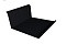 Планка примыкания нижняя 20х122х260х15 0,5 Satin с пленкой RAL 9005 черный