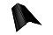Планка конька фигурного 150x150 0,5 GreenCoat Pural Matt RR 33 черный (RAL 9005 черный)