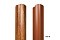 Штакетник М-образный А 0,45 PE-Double RAL 8017 шоколад
