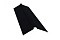 Планка конька плоского 150х40х150 0,5 Satin Мatt RAL 9005 черный