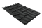 Металлочерепица Классик ("Classic") v01 0,5 PurPro Matt 275 RAL 7016 антрацитово-серый