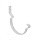 Крюк короткий усиленный модернизированный с комплектом крепления (Мраморно-белый (RR20))