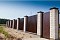 Колпак на столб под фонарь 390х390мм 0,5 Quarzit с пленкой RAL 8017 шоколад