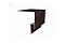 Планка околооконная сложная 200х50х18 (j-фаска) 0,5 Quarzit с пленкой RAL 8017 шоколад
